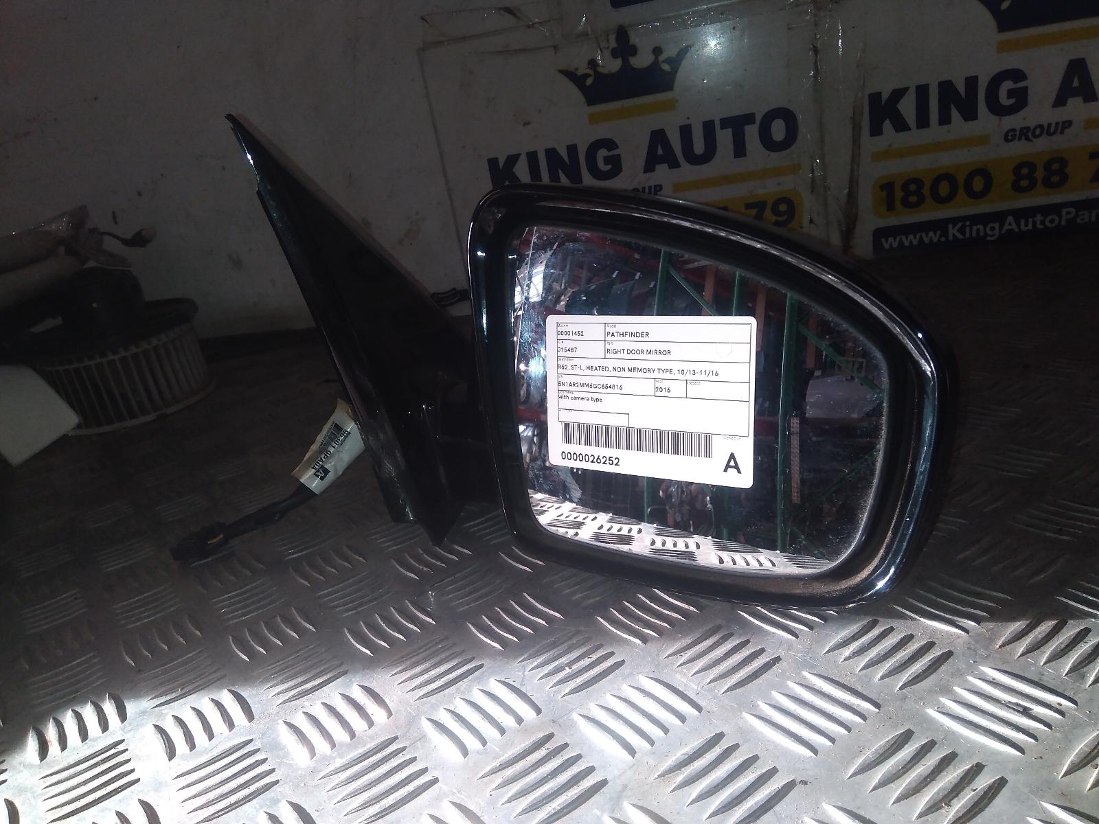 View Auto part Right Door Mirror Nissan Pathfinder 2016