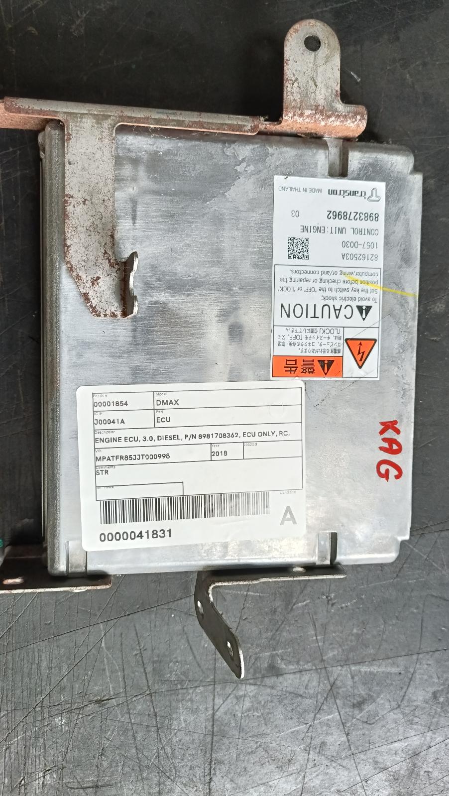 View Auto part Ecu Isuzu Dmax 2018