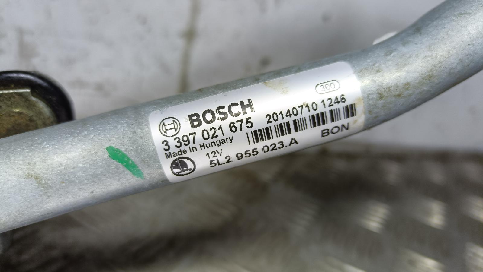 View Auto part Wiper Motor Skoda Yeti 2015