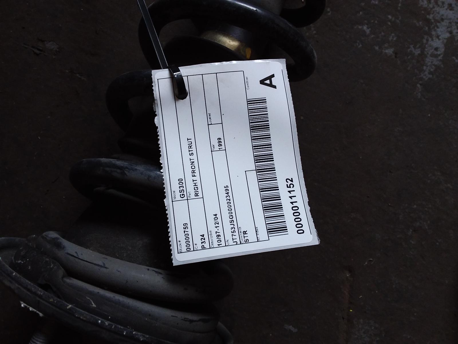 1999 Lexus Gs Right Front Strut View Auto part Right Front Strut Lexus Gs 1999