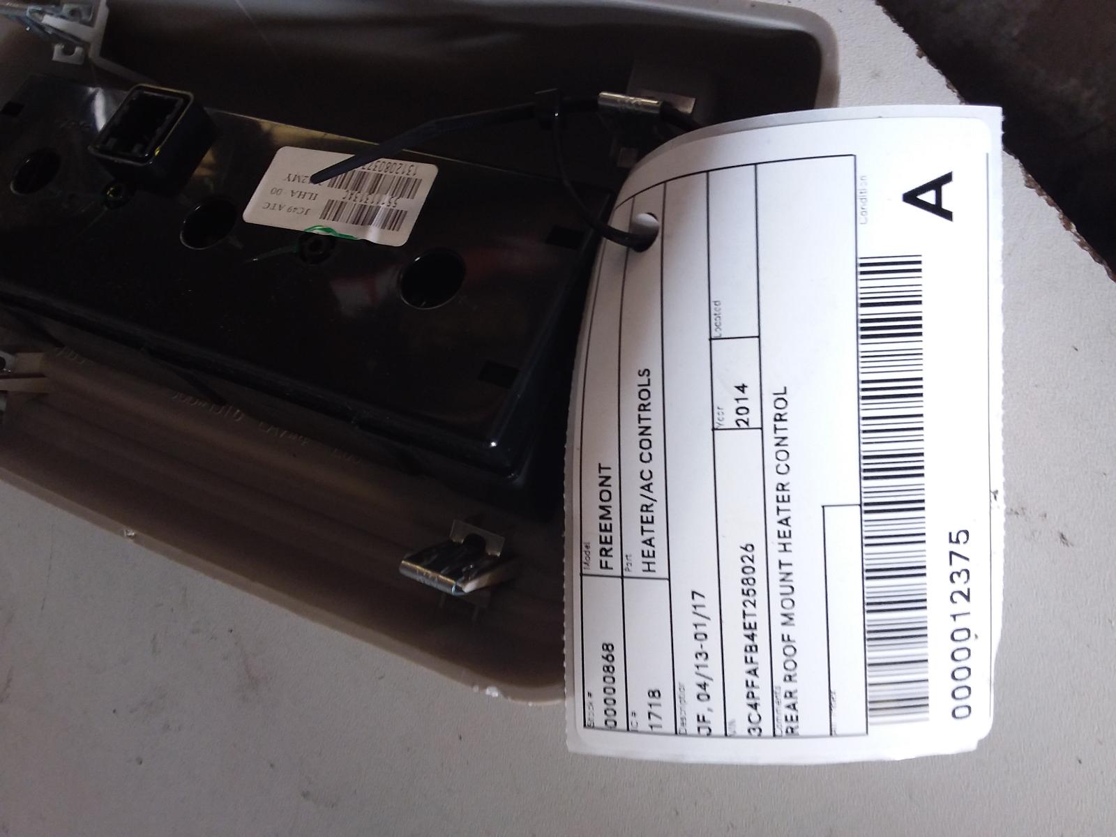 2014 Fiat Freemont Heater/Ac Controls View Auto part Heater/Ac Controls Fiat Freemont 2014