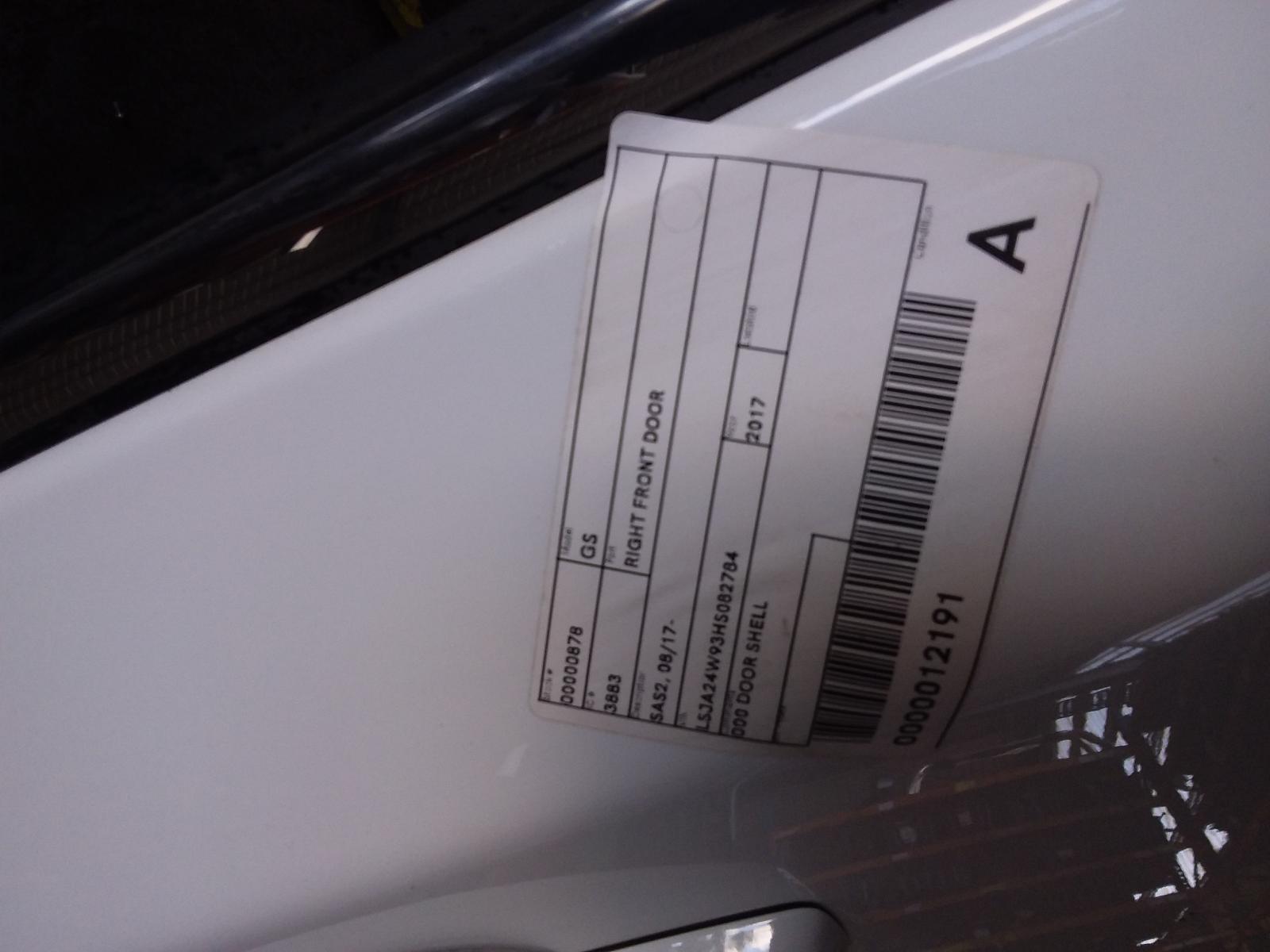 2017 Mg Gs Right Front Door View Auto part Right Front Door Mg Gs 2017