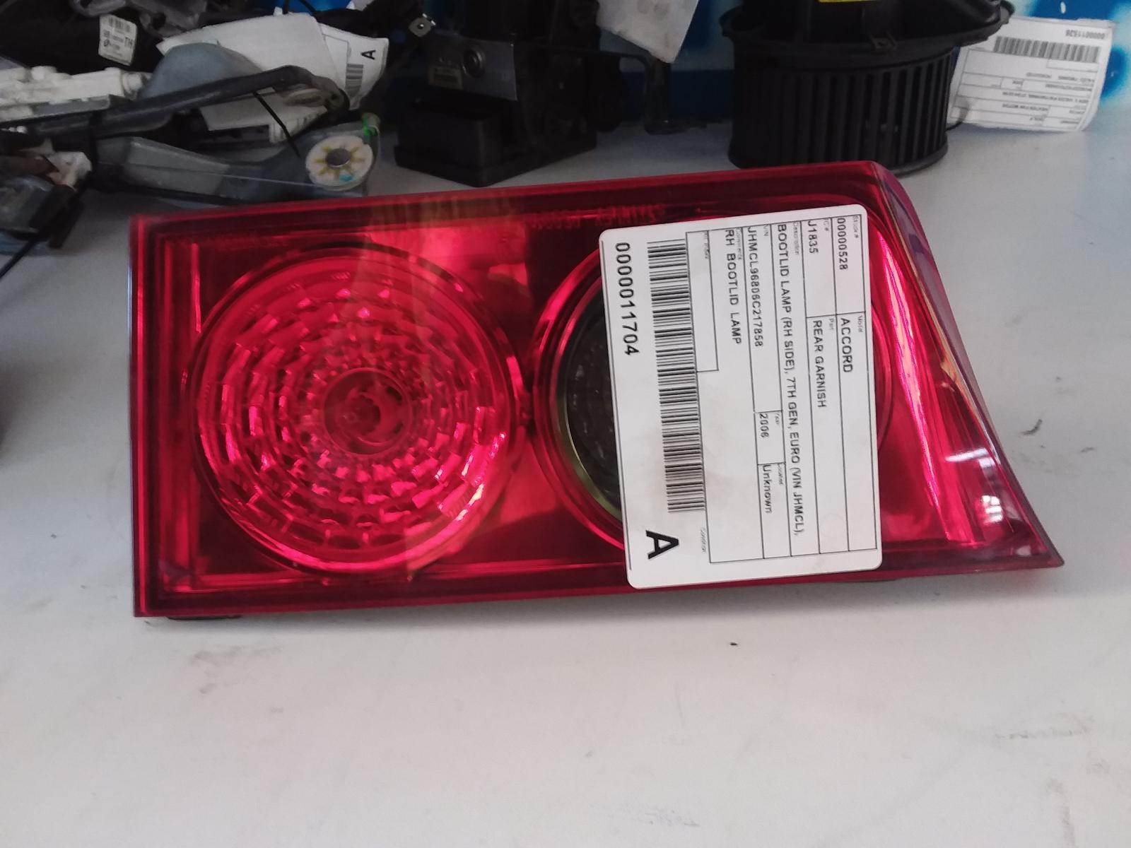 View Auto part Rear Garnish Honda Accord 2006