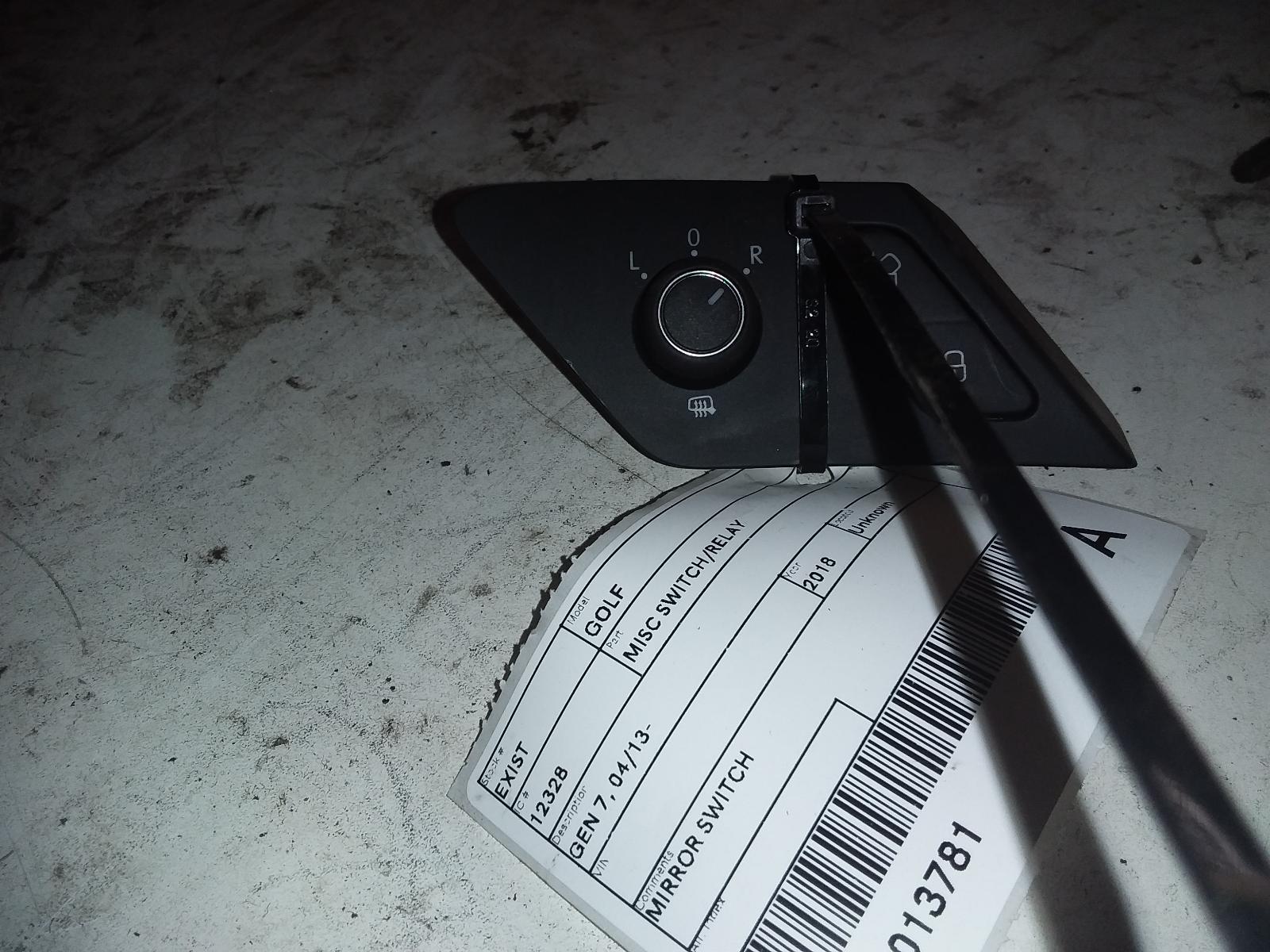 2018 Volkswagen Golf Misc Switch/Relay View Auto part Misc Switch/Relay Volkswagen Golf 2018