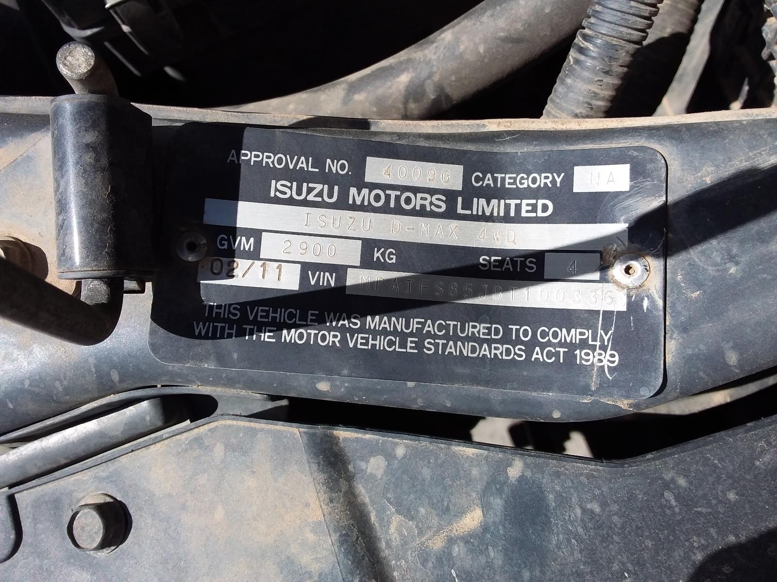 2011 Isuzu Dmax Door/Boot/Gate Lock View Auto part Door/Boot/Gate Lock Isuzu Dmax 2011