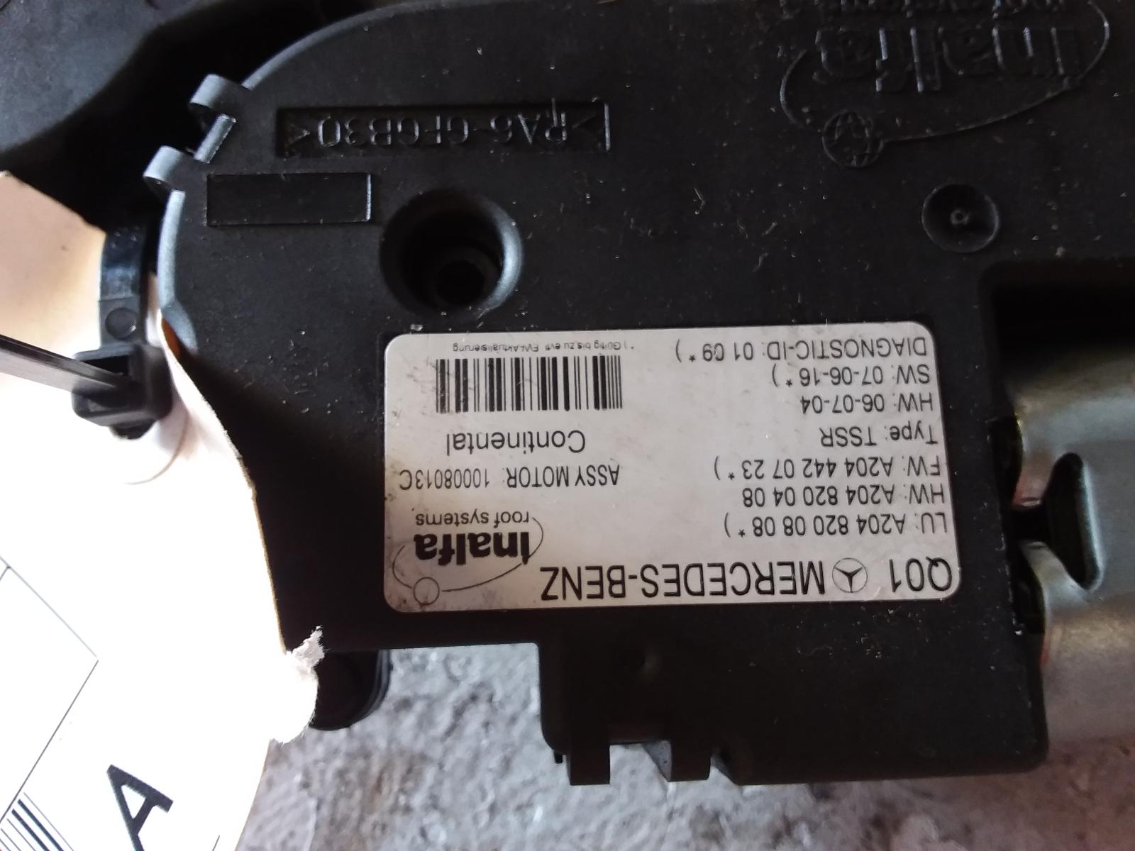 View Auto part Sunroof Motor Mercedes C Class 2008