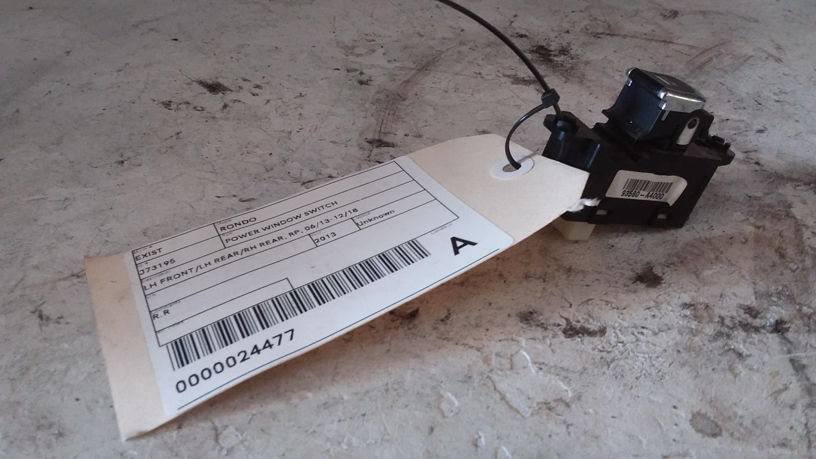 View Auto part Pwr Dr Wind Switch Kia Rondo 2013
